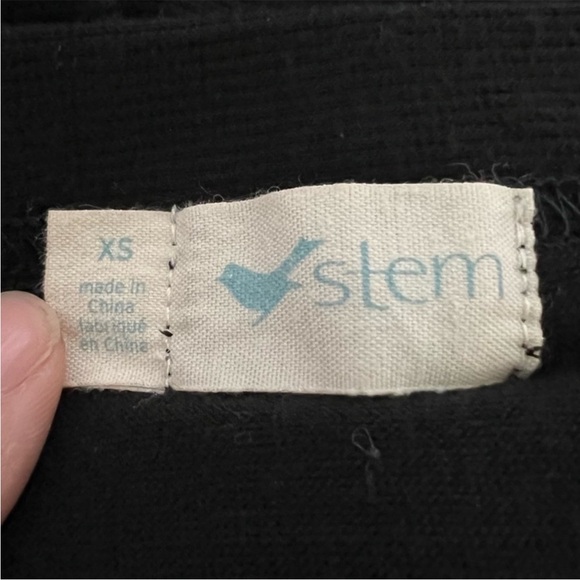 Stem Midi Skirt Tencel Lyocell Knit Ruched Black Size XS - Picture 5 of 7